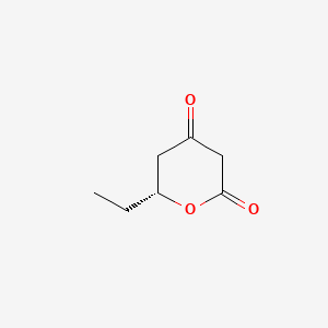 Struktur - (R)-6-Ethyldihydro-2H-pyran-2,4(3H)-dione