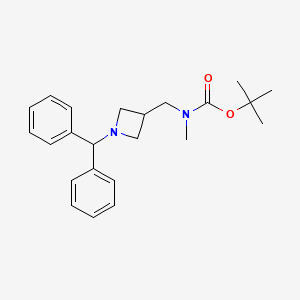 Struktur - tert-Butyl ((1-benzhydrylazetidin-3-yl)methyl)(methyl)carbamate, 95%