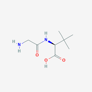 Struktur - (S)-2-(2-Aminoacetamido)-3,3-dimethylbutanoic acid, 95%