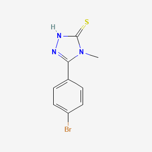 Struktur - 3-(4-Bromophenyl)-4-methyl-4,5-dihydro-1H-1,2,4-triazole-5-thione, 95%