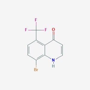 Struktur - 8-Bromo-5-(trifluoromethyl)quinolin-4(1H)-one, 95%