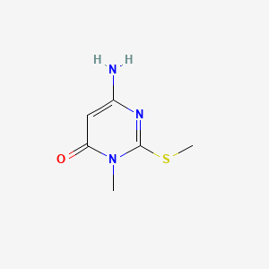 Struktur - 6-Amino-2-methylthio-3-methyluracil