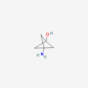 Struktur - 3-Aminobicyclo[1.1.1]pentan-1-ol, >95%