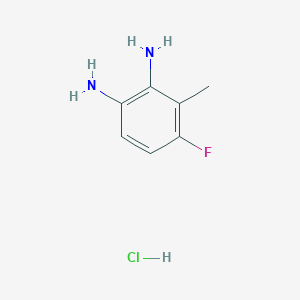 Structuur - 4-Fluoro-3-methylbenzene-1，2-diamine hydrochloride, 95%