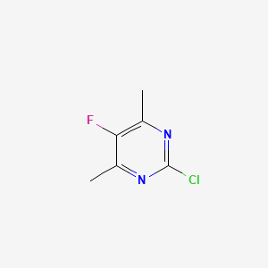 Structuur - 2-Chloro-5-fluoro-4,6-dimethylpyrimidine, 95%