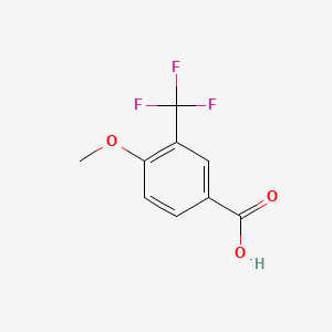 Structuur - 4-Methoxy-3-(trifluoromethyl)benzoic acid, 98%