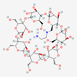 Structuur - Mono-(6-ethanediamine-6-deoxy)-β-Cyclodextrin, 98%