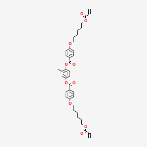 Structuur - 2-Methyl-1,4-phenylene bis(4-((6-(acryloyloxy)hexyl)oxy)benzoate), 95%