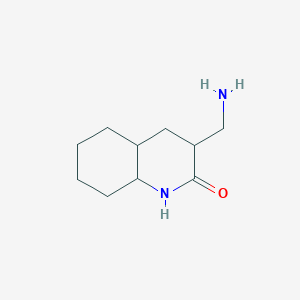 Structuur - 3-(Aminomethyl)-decahydroquinolin-2-one, 95%
