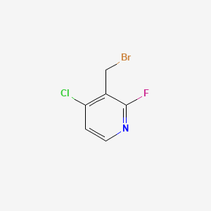Structuur - 3-(Bromomethyl)-4-chloro-2-fluoropyridine, 95%