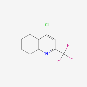 Structuur - 4-Chloro-2-(trifluoromethyl)-5,6,7,8-tetrahydroquinoline, 95%