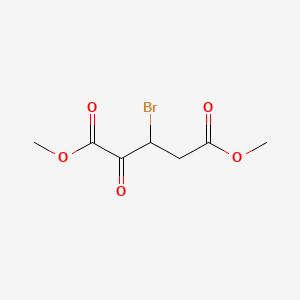 Structuur - Dimethyl 3-bromo-2-oxopentanedioate, 95+%