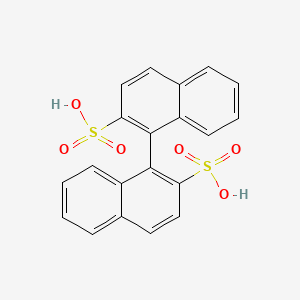 Structuur - S-1,1'-binaphthalene-2,2'-disulfonic acid, 98%