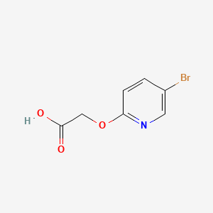 Structuur - 2-[(5-Bromo-2-pyridinyl)oxy]acetic acid