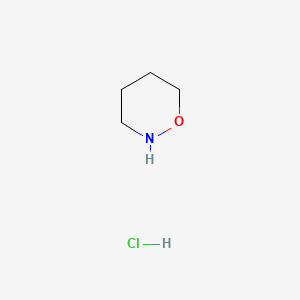 Structuur - 1,2-Oxazinane hydrochloride, oxazinan-2-ium