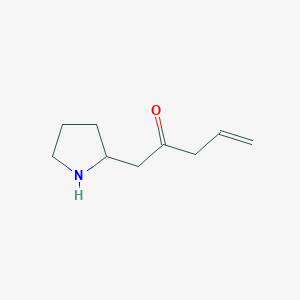 Structuur - 1-(Pyrrolidin-2-yl)pent-4-en-2-one