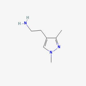 Structuur - 2-(1,3-Dimethyl-1h-pyrazol-4-yl)ethan-1-amine