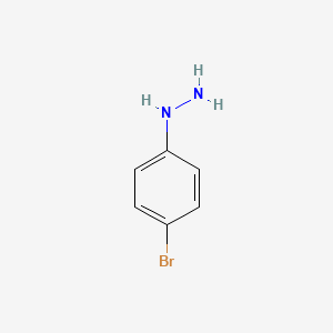 Structuur - (4-Bromophenyl)hydrazine, p-Bromophenylhydrazine, additional blue/dry ice freight costs.