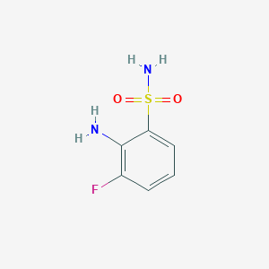 Structuur - 2-Amino-3-fluorobenzene-1-sulfonamide