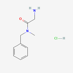 Structuur - 2-Amino-n-benzyl-n-methylacetamide hydrochloride