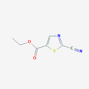 Structuur - Ethyl 2-cyanothiazole-5-carboxylate