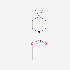 Structuur - tert-Butyl 4,4-dimethylpiperidine-1-carboxylate