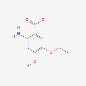 Structuur - Methyl 2-amino-4,5-diethoxybenzoate