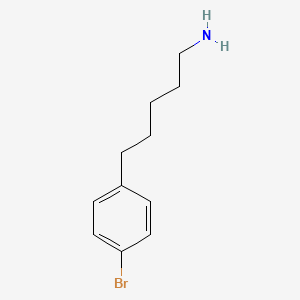 Structuur - 5-(4-Bromophenyl)pentan-1-amine