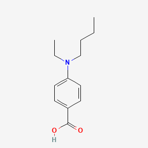 Structuur - 4-[butyl(ethyl)amino]benzoic acid