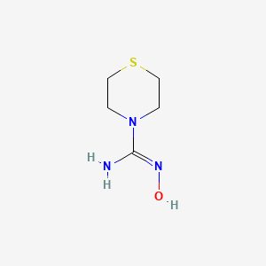 Structuur - N-Hydroxythiomorpholine-4-carboximidamide