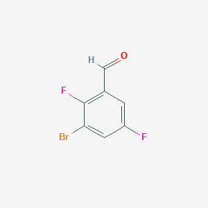 Structuur - 3-Bromo-2,5-difluorobenzaldehyde, 96%