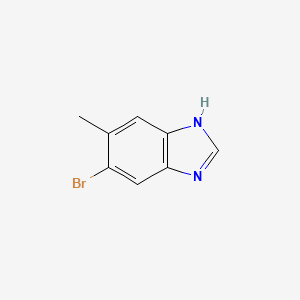 Structuur - 1H-Benzimidazole, 6-bromo-5-methyl-, 97%
