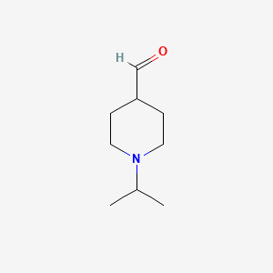 Structuur - 1-Isopropylpiperidine-4-carbaldehyde, 95%