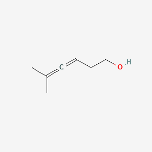 Structuur - 5-Methyl-3,4-hexadien-1-ol, 95%