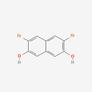 Structuur - 3,6-Dibromo-2,7-dihydroxynaphthalene, 97%