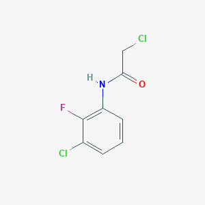 Structuur - 2-Chloro-n-(3-chloro-2-fluorophenyl)acetamide, 95%