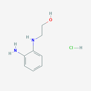 Structuur - 2-[(2-Aminophenyl)amino]ethanol hydrochloride, 98%
