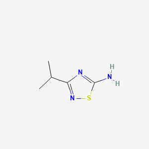 Structuur - 5-Amino-3-isopropyl-1,2,4-thiadiazole, 95%
