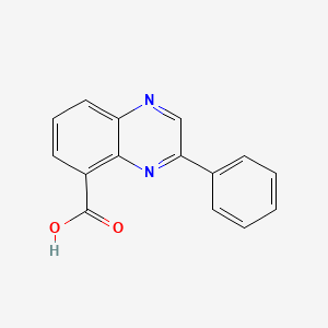 Structuur - 3-Phenyl-quinoxaline-5-carboxylic acid, 95%