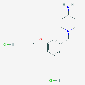 Structuur - 1-(3-Methoxybenzyl)piperidin-4-amine dihydrochloride, 99%