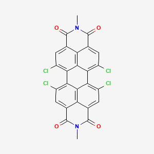 Struktura - 5,6,12,13-Tetrachloro-2,9-dimethylanthra[2,1,9-def:6,5,10-d'e'f']diisoquinoline-1,3,8,10(2H,9H)-tetraone, 95%