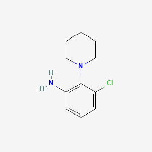 Struktura - 3-Chloro-2-(1-piperidinyl)benzenamine, ≥95%