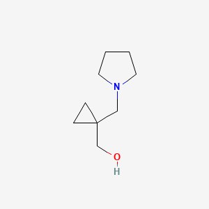 Struktura - (1-(Pyrrolidin-1-ylmethyl)cyclopropyl)methanol, 97%