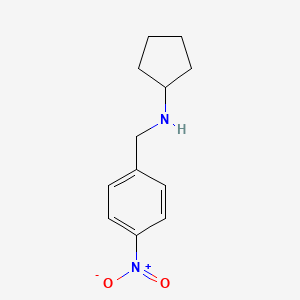 Struktura - N-(4-Nitrobenzyl)cyclopentanamine, 98%