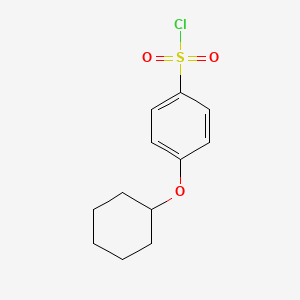 Struktura - 4-(Cyclohexyloxy)benzenesulfonyl chloride, 94%