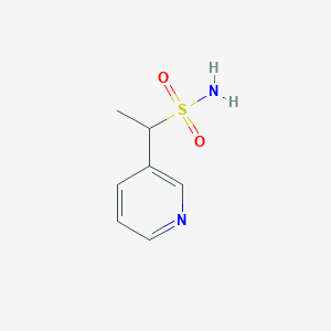 Struktura - 1-(Pyridin-3-yl)ethane-1-sulfonamide