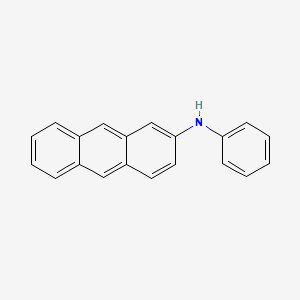 Struktura - N-Phenyl-2-anthramine, N-phenylanthracen-2-amine