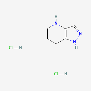 Struktura - 4,5,6,7-Tetrahydro-1H-pyrazolo[4,3-b]pyridine dihydrochloride, 4,5,6,7-Tetrahydropyrazolo[4,3-b]pyridine Dihydrochloride