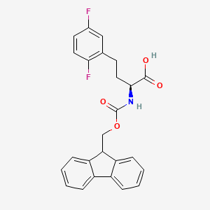 Struktura - Fmoc-2,5-difluoro-L-homophenylalanine