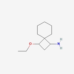 Struktura - 3-Ethoxyspiro[3.5]nonan-1-amine